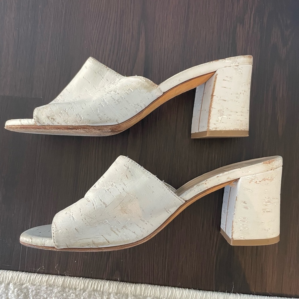 White sandals